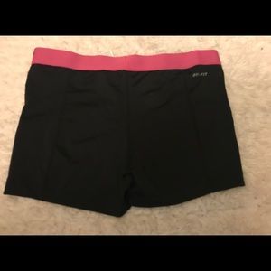 Nike Blanca and pink gym shorts